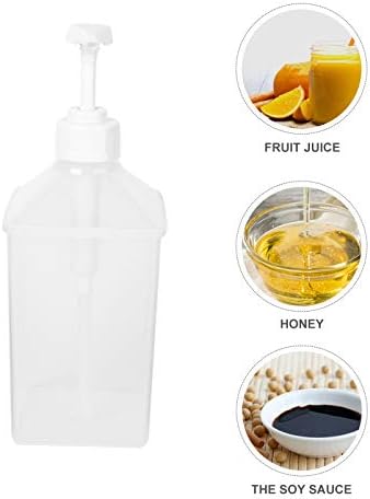 Cabilock 3 ADET Plastik Sıkmak Çeşni Şişeleri cam turşu kavanozu Şurubu Bal Dağıtıcı pompa şişesi Suyu Ketçap Çerez Soslar