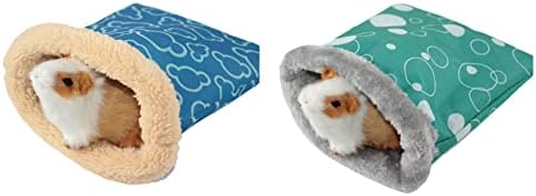 2 adet Sıçan Hamster Sıcak Yatak Ev Yastık Hamster Yatak Hamster Aksesuarları Hamster Hideout Sıcak Uyku Yuva Yatak Yuva