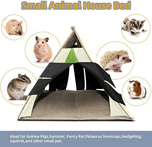 Kırmızı Kalp Noel Ağacı, Kobay Yatak Yıkanabilir Küçük Hayvan Hideout, Hamster Kafesi Aksesuarları için Gerbils Sincaplar