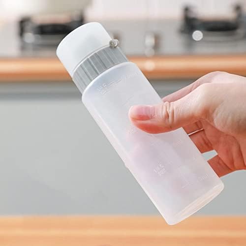 Çeşni sıkılabilir şişe Ölçekli, Beş Delikli sıkılabilir şişe s 175 ml/350 ml Çok Fonksiyonlu çeşni şişesi Çeşni Dağıtıcı(M,Beyaz)
