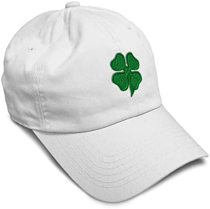 Yumuşak beyzbol şapkası 4 Yapraklı Yonca St Patrick Günü Yonca Pamuk Celtic Yonca baba şapkası Erkekler ve Kadınlar için