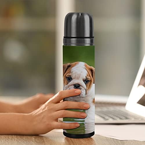 ColourLife Yalıtımlı Kupa Paslanmaz Çelik Su Şişesi İngilizce Bulldog Köpek Su Vakum Bardak Seyahat Kupa Ofis için