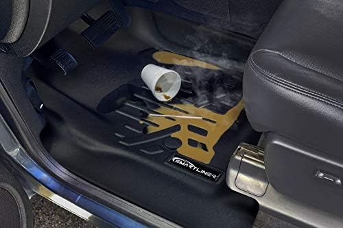 SMARTLİNER Özel Fit Paspaslar 2 Satır Astar Seti Siyah 2015-2020 Chevrolet Tahoe / GMC Yukon