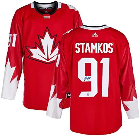 Steven Stamkos İmzalı Kanada Hokey Takımı Dünya Kupası Adidas Forması-İmzalı NHL Formaları