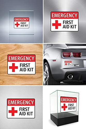 Vinil yapışkan Çıkartması Acil İlk Yardım Çantası Güvenlik İşareti Sticker Çıkartması Vinil Çapraz Atv Araba Garaj Bi 4 X