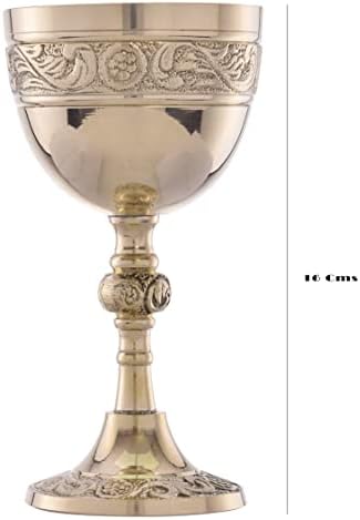 REPLİCARTZ Pirinç Vintage Altın Kadeh Kral Arthur Ortaçağ Dekor Gotik Kadeh 210 ml (1'li paket)