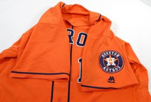 2013-19 Houston Astros 11 Oyun Kullanılmış Turuncu Forma İsim Plakası Kaldırıldı 48 DP23877 - Oyun Kullanılmış MLB Formaları