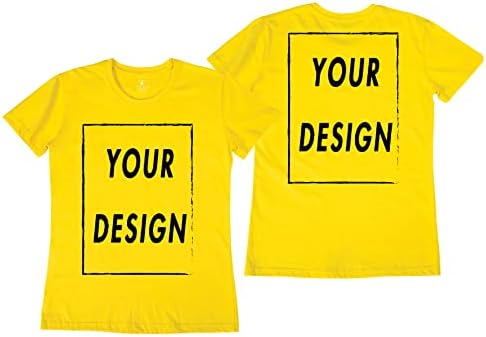 Özel T Shirt Erkekler Kadınlar için Tasarım Kendi Ön Arka Baskı Kişiselleştirilmiş T-Shirt