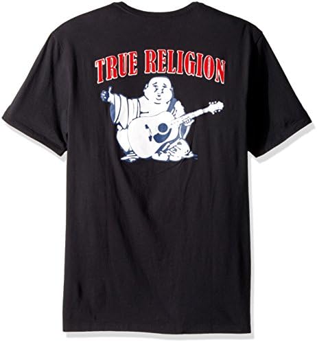 Gerçek Din erkek Buda Logosu Kısa Kollu Tişört