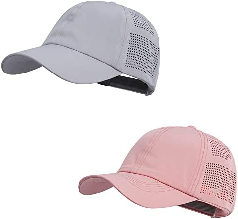 Kadınlar Çabuk Kuruyan beyzbol şapkası güneş şapkaları Örgü Hafif UV Koruma Açık Spor için-Çoklu Renkler