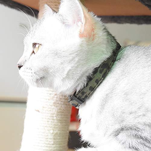 Ayrılıkçı kedi kayışları Çan ile, 3 Set, Dayanıklı ve Güvenli Sevimli Yavru Yaka Emniyet Ayarlanabilir Kitty Yaka Kedi Yavrusu