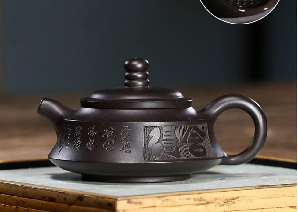 CCBUY 140 ml Yixing mor kil Çaydanlıklar el yapımı Zisha Çay Potu topu delik filtre güzellik su ısıtıcısı çin çay seti hediyeler
