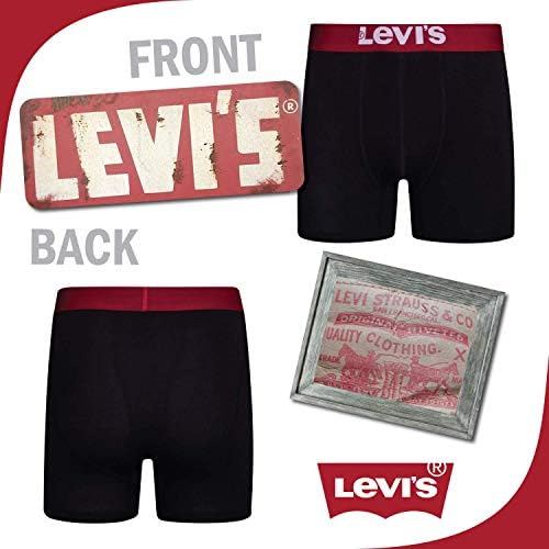 Levi'nin Erkek Boxer Külot Pamuk Streç İç Çamaşırı Erkekler İçin 4 Paket