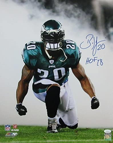 Brian Dawkins HOF Philadelphia Eagles İmzalı / Yazılı 16x20 Fotoğraf JSA 165215 - İmzalı NFL Fotoğrafları