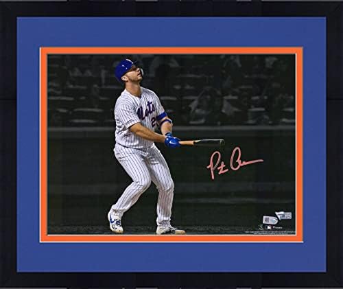 Çerçeveli Pete Alonso New York Mets İmzalı 11 x 14 Çaylak Rekoru Home Run 53 Spotlight Fotoğrafını İzliyor - İmzalı MLB