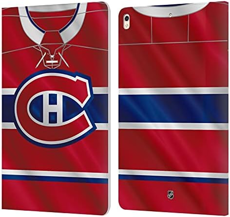 Kafa Çantası Tasarımları Resmi Lisanslı NHL Jersey Montreal Canadiens Deri Kitap Cüzdan Kılıf Kapak Apple iPad Pro 10.5 (2017)ile
