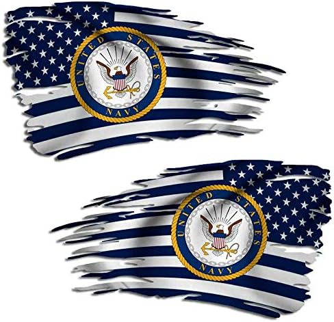 Amerika Birleşik Devletleri Donanması Bayrağı Püskü Çıkartması Deniz Veteran ABD Askeri Etiket