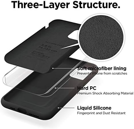 elago Sıvı Silikon Kılıf iPhone 11 Pro Kılıf (5,8 inç) ile Uyumlu, Silikon Cep Telefonu Kılıfı, Çok Yönlü Koruma: 3 Katmanlı