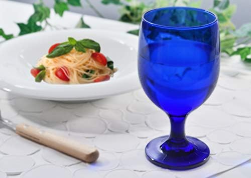 Toyo Sasaki Glass 35006HS-UB Kadeh, Mavi, 11,8 fl oz (340 ml), Renkli Gövde, Japon malı, Bulaşık Makinesinde Yıkanabilir,