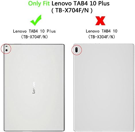 Kepuch Custer Kılıf için Lenovo Tab 4 10 Artı TB-X704F TB-X704N, Ultra-İnce PU-Deri Sert Kabuk Kapak için Lenovo Tab 4 10