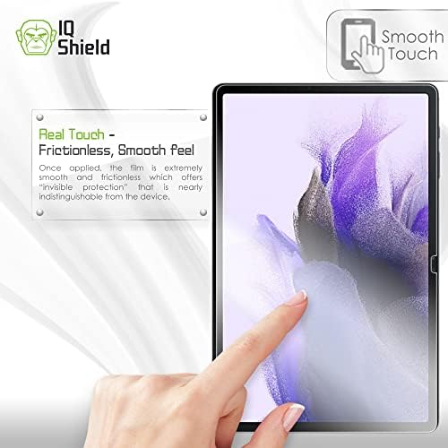 IQShield Ekran Koruyucu ile Uyumlu Samsung Galaxy Tab S7 FE (Galaxy Tab S7 Artı) Anti-Kabarcık Şeffaf Film