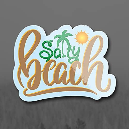 Tuzlu Plaj Palmiye Ağacı Vinil çıkartma / Araçlar Windows Duvarlar Dizüstü Bilgisayarlar Bardak MacBook / 5.5 İnç Kabuğu