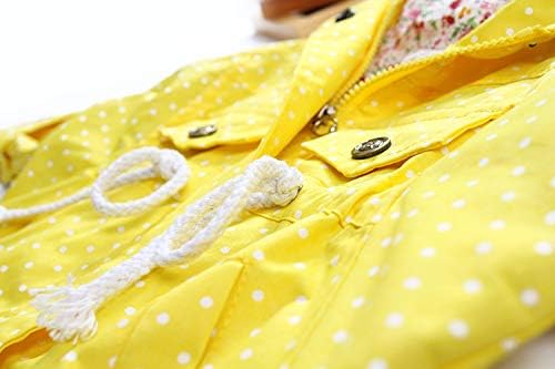 Winzik Küçük Bebek Kız Çocuklar Kıyafetler Bahar Sonbahar Polka Dot Desen Kapşonlu Rüzgarlık Ceket Rahat Giyim Ceket