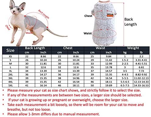DuoMeıMı Sphynx Tüysüz Kedi Sevimli Yumuşak Nefes Koruyucu Kıyafet, Yuvarlak Yaka Yelek Yavru Giysileri (L, Sarı)