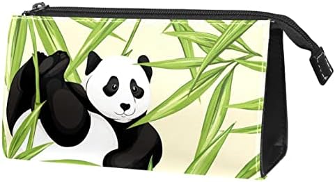 Makyaj Çantası, Kozmetik Çantası, Su Geçirmez Makyaj Çantası Organizatör, Bambu Panda Hayvan