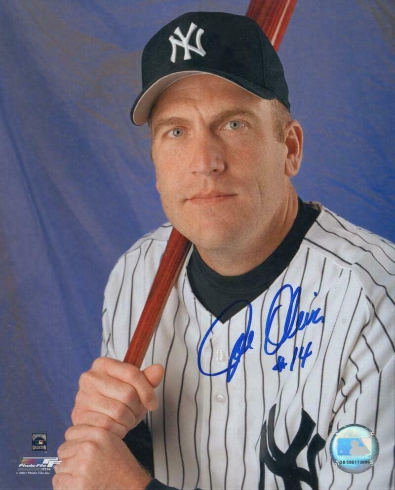 Joe Oliver New York Yankees, Coa İmzalı MLB Fotoğrafları ile İmzalı 8x10 Fotoğraf İmzaladı
