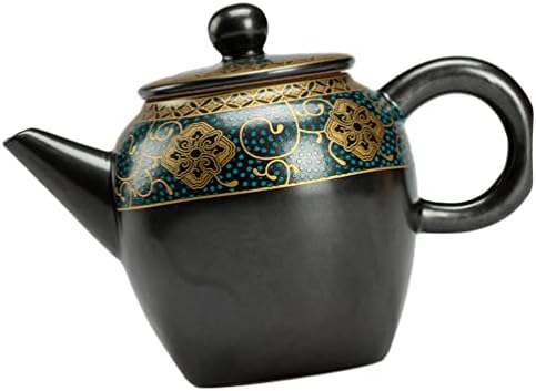 Zerodeko seramik demlik Eski Çin çay su ısıtıcısı Retro Demlik Gevşek Yaprak demlik Kung Fu Demlik Kolları ile Çay Aksesuarı