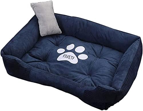 Fivetf Kedi ve Köpek Pet Yastıkları Yatak, Büyük Köpekler için Köpek Yatakları, Büyük Köpek Yatağı Yastık, Kaymaz ve Suya