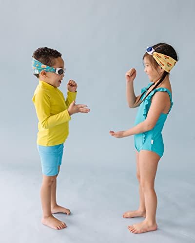 Kumaş Kayışlı Sıçrama Yüzme Gözlükleri-Pembe ve Mor Koleksiyonu / Eğlenceli, Modaya Uygun, Rahat-Yetişkin ve Çocuk Yüzme