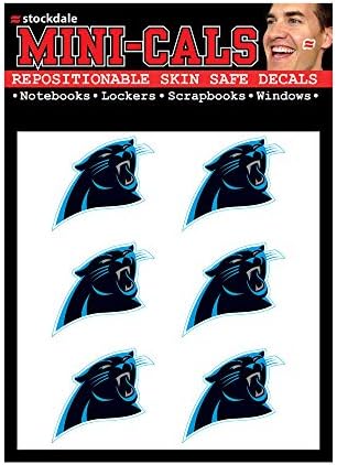 WinCraft NFL Carolina Panthers Yüz Dövmeleri, Takım Renkleri, Tek Beden