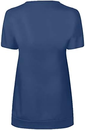 Kadın Gömlek Yaz Casual Gevşek Fit Fermuar T-Shirt Moda Düz Renk Kısa Kollu Bluz Üstleri Gençler için