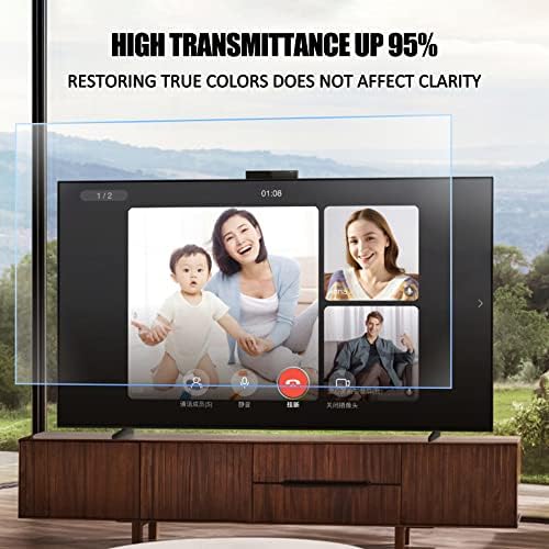 4H Mat LCD TV Ekran Koruyucu Yansıma Önleyici Oranı %90'a kadar, Anti mavi ışık / Parlama Önleyici Filtre Filmi Işığı yumuşak