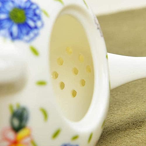 Bitki çayı pot Demlik Süzgeç İle Seramik Mavi Ve Beyaz Porselen Demlik Zarif Boş demlik çay seti Demlik Demlik (Renk: C)