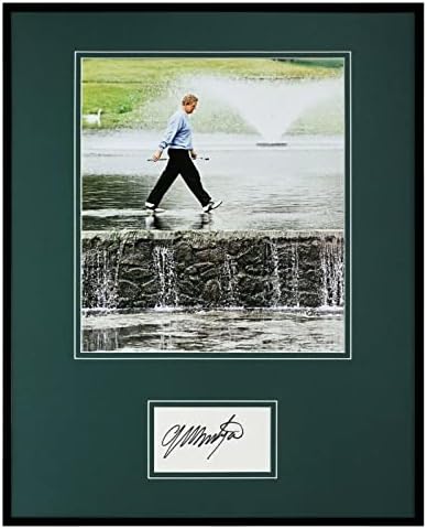 Colin Montgomerie İmzalı Çerçeveli 16x20 Fotoğraf Ekranı JSA İmzalı Golf Fotoğrafları