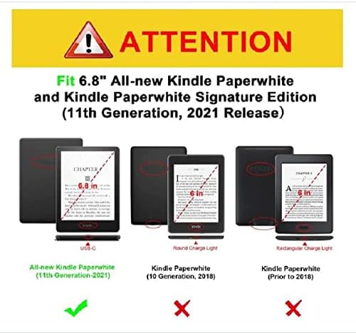 Kindle Kumaş Kapak/11. Nesil ile Uyumlu (Yalnızca 2022 Sürümü), Otomatik Uyku / Uyandırma Özellikli 6 Kindle (11. Nesil),
