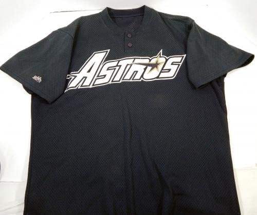 1994 Houston Astros 3 Oyun Kullanılmış Siyah Forma Astrodome Yaması NP Kaldırıldı 48 96 - Oyun Kullanılmış MLB Formaları