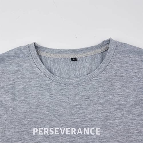 YawYews erkek Moda Atletik kısa kollu t-Shirt Casual Tee Düz Gevşek Egzersiz Spor Streetwear Gömlek