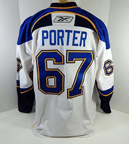 Louis Blues Chris Porter 67 Oyun Kullanılmış Beyaz Forma DP12320 - Oyun Kullanılmış NHL Formaları