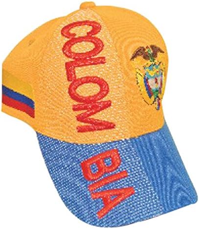 Kolombiya Beyzbol Şapkaları 3 3D Nakışlı Şapkalar-3 Adet