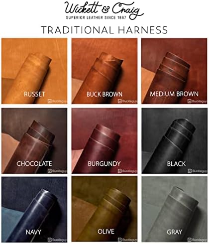 Wickett & Craig 'Traditional Harness' Deri Kayış, Çikolata, 55 ila 60 Uzunluğunda, 9-11oz