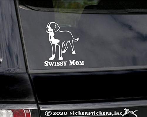 Swissy Anne / Büyük İsviçre Dağ Köpeği NickerStickers ® Vinil Çıkartma Çıkartması